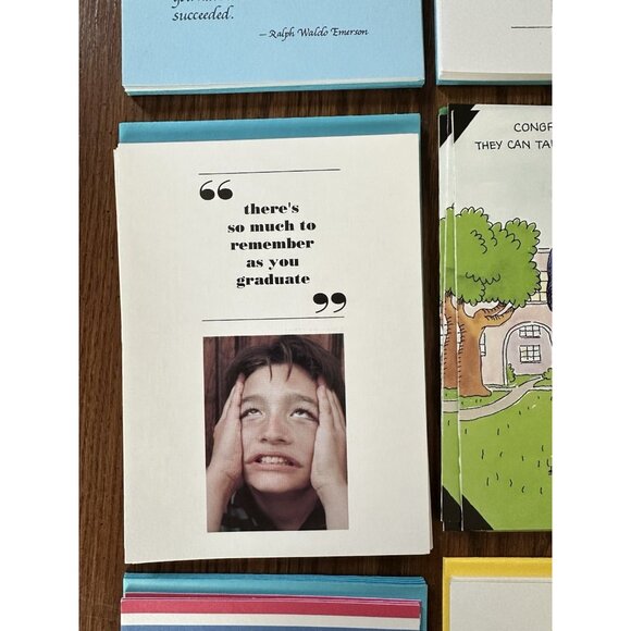 Lot Of 45 Mixed GRADUATION Greeting Cards And Envelopes 8 Designs - Picture 7 of 9